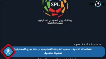اعتراضات الأندية.. سحب اللائحة التنظيمية لرابطة دوري المحترفين تمهيدًا للتعديل